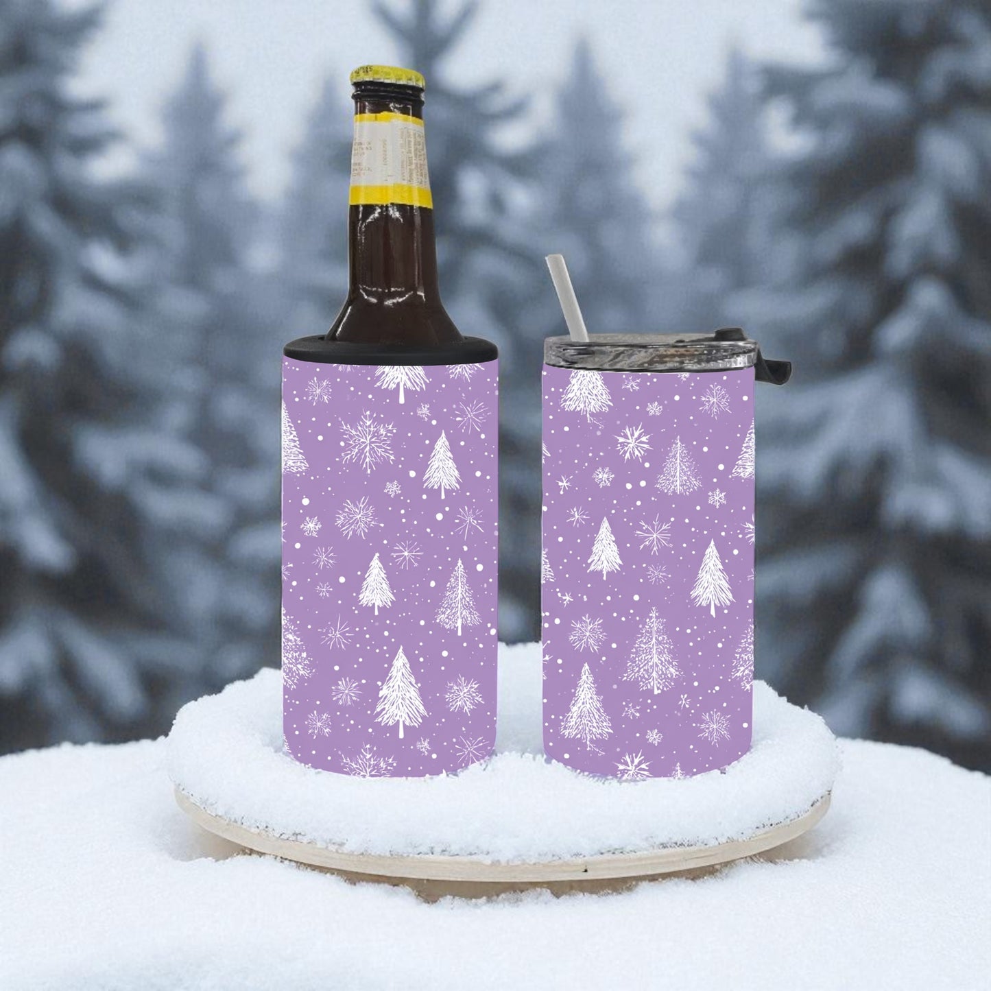 Winter Whimsy 4-in-1 Can Cooler Tumbler
