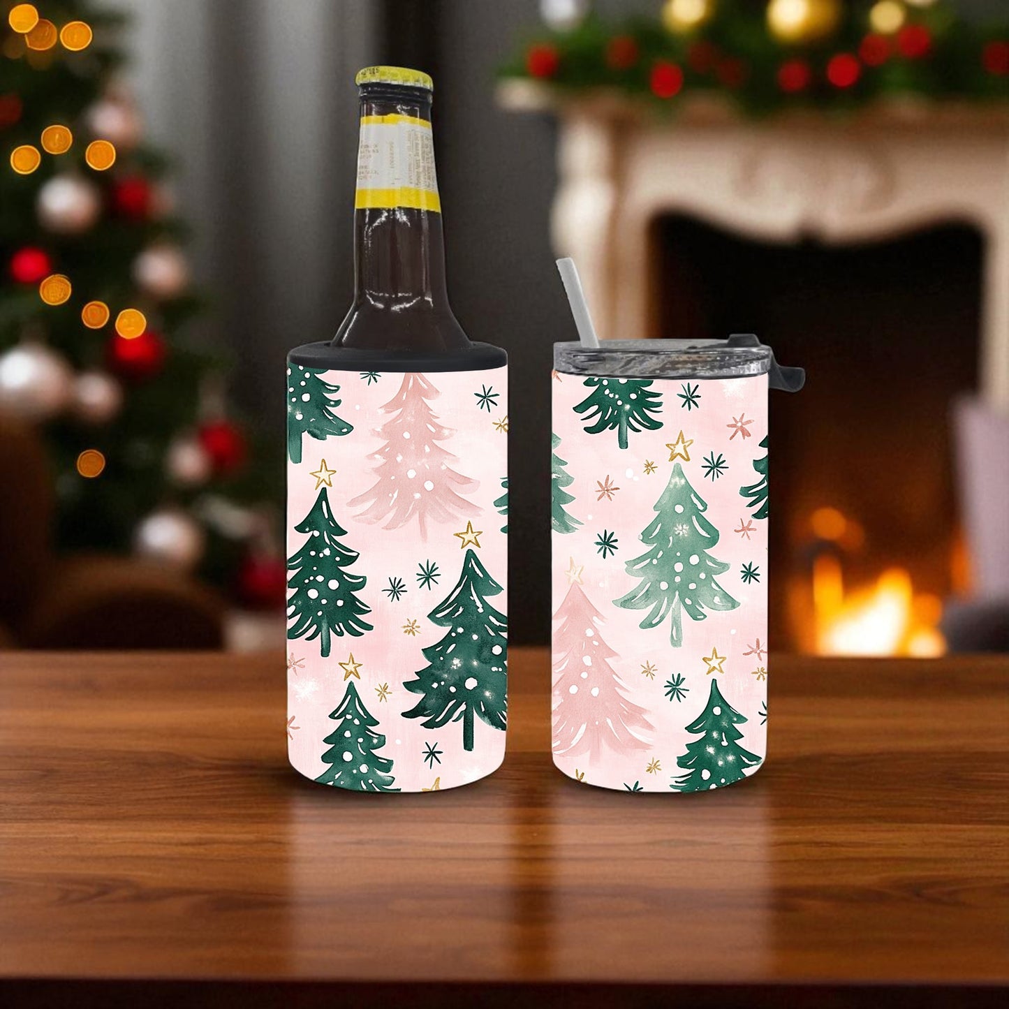 Blush Pine 4-in-1 Can Cooler Tumbler