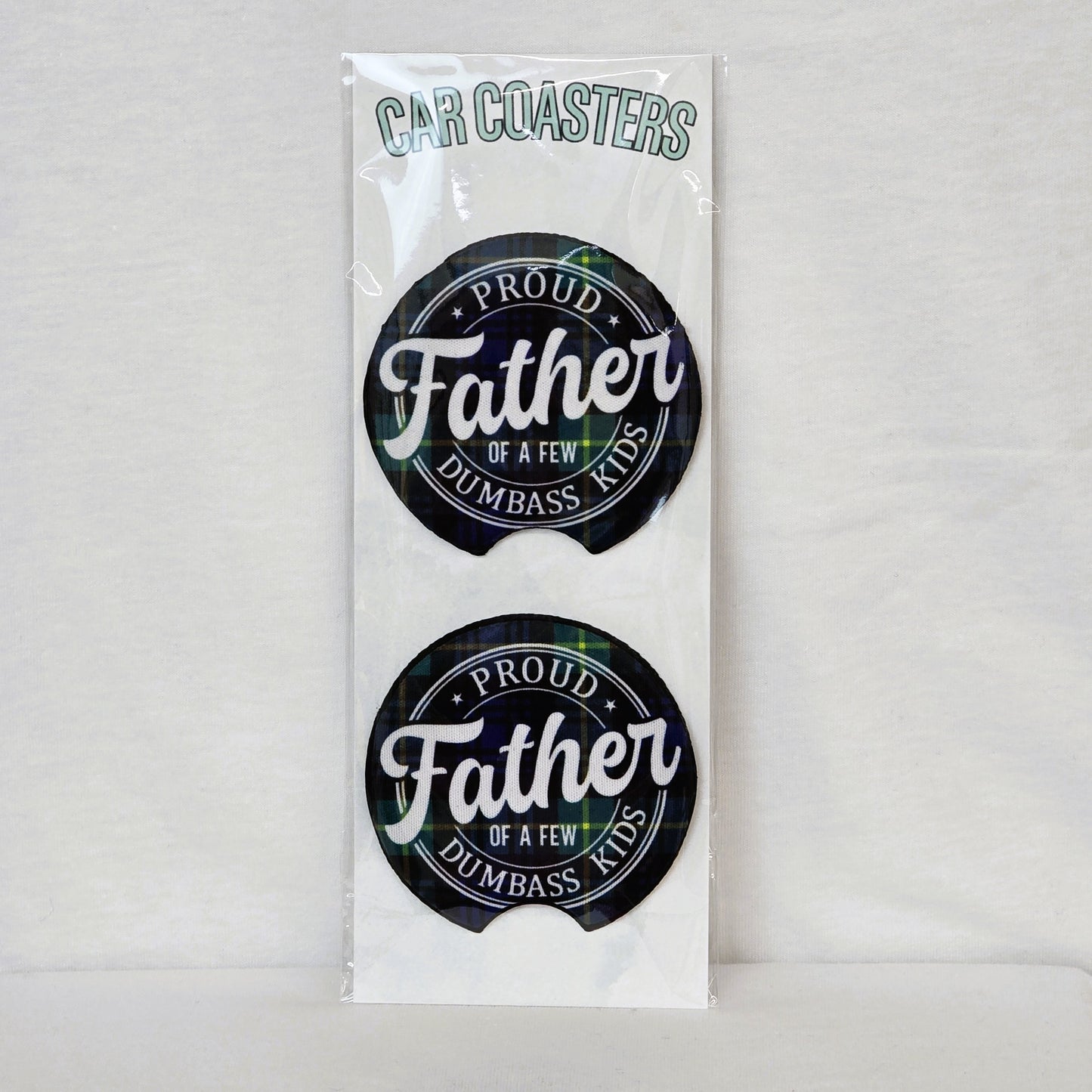 Proud Father Car Coasters