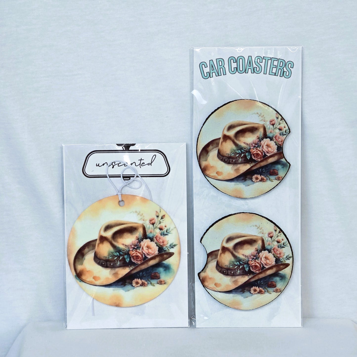 Cowgirl Romance Car Coaster