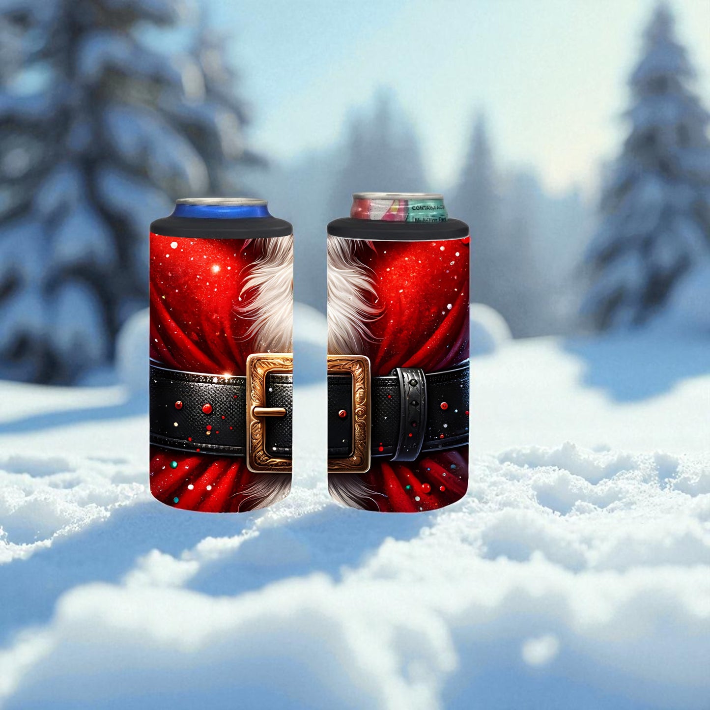 Santa's Belt 4-in-1 Can Cooler Tumbler
