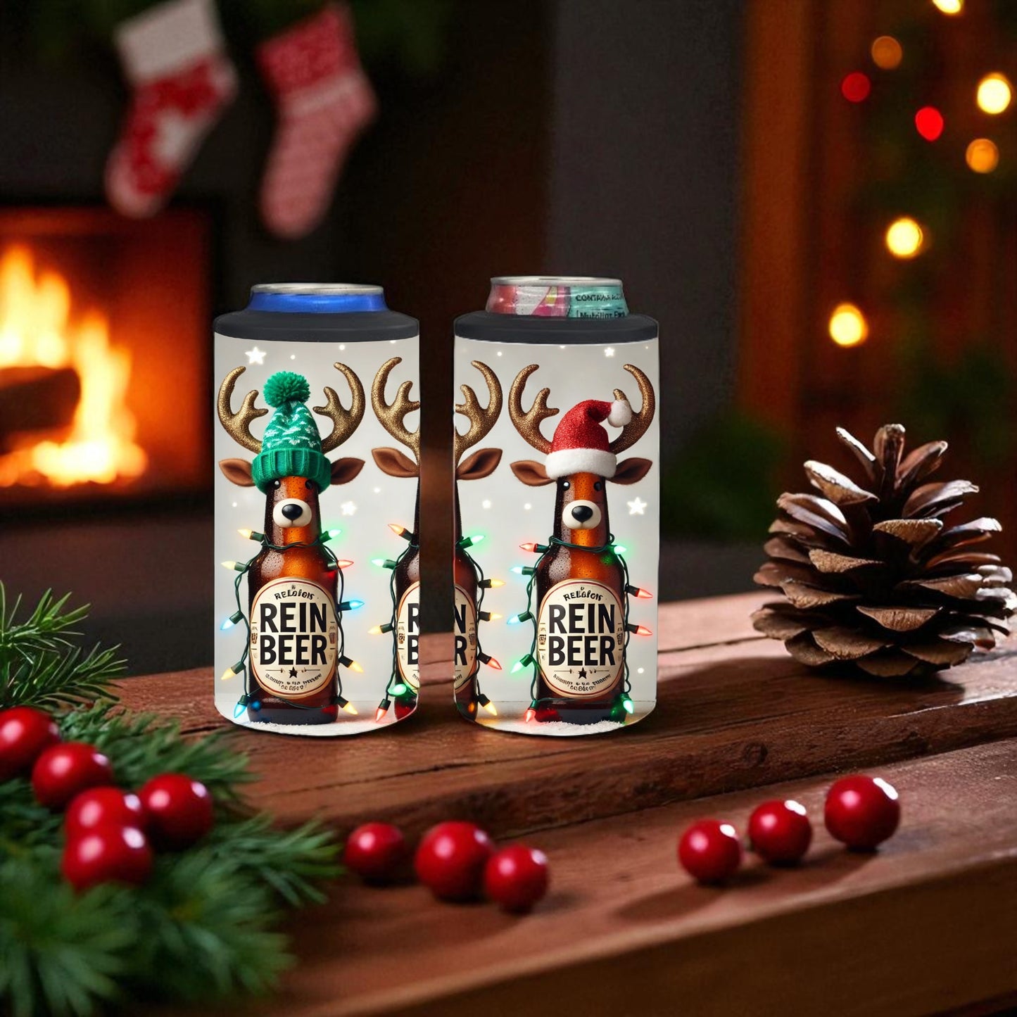 Rein-Beer Cheer 4-in-1 Can Cooler Tumbler
