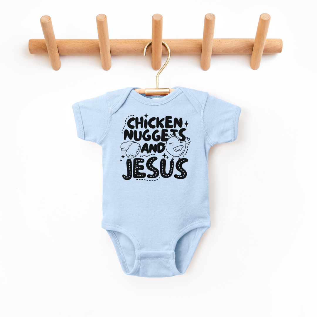 Chicken Nuggets And Jesus Infant Bodysuit