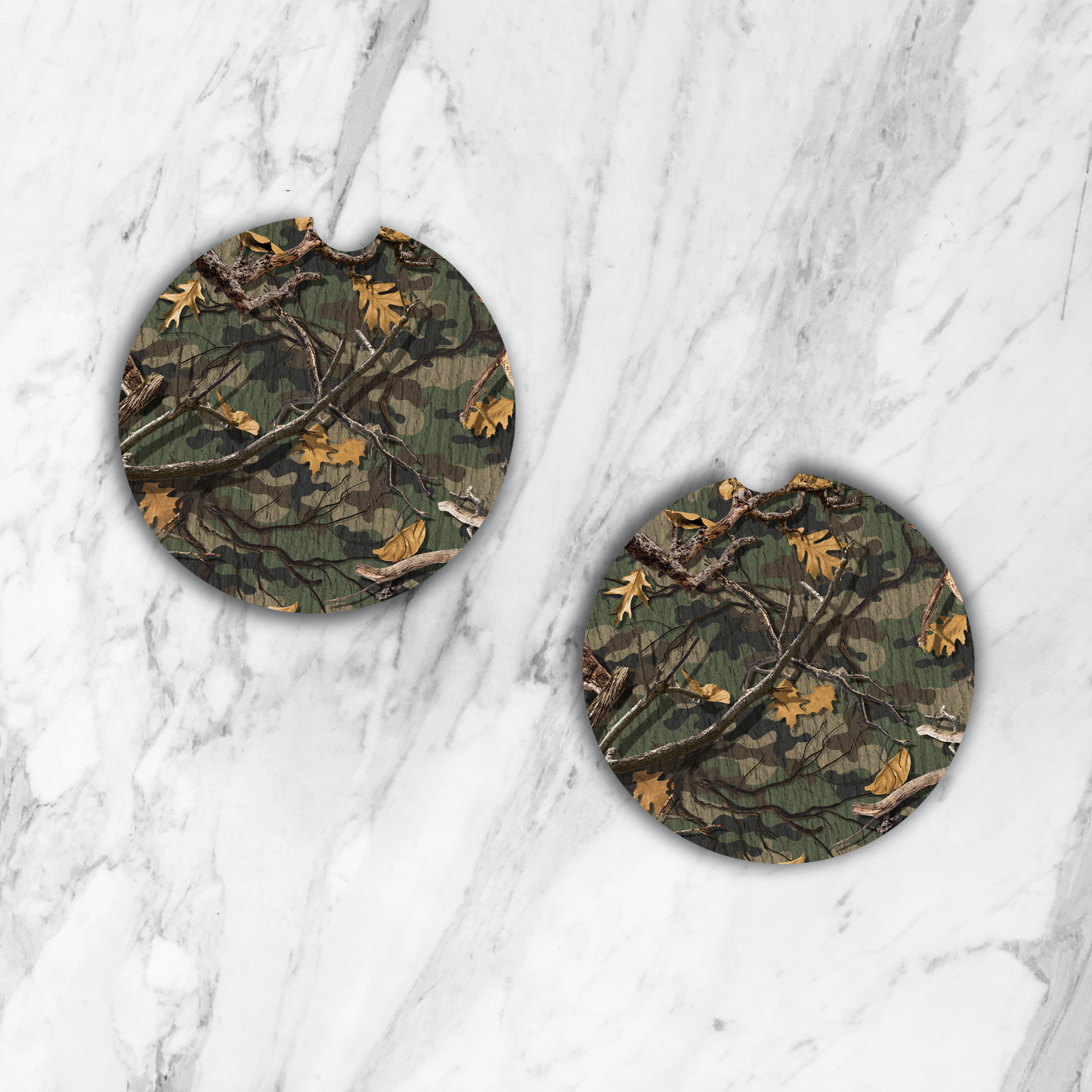 Woodland Camo Car Coaster