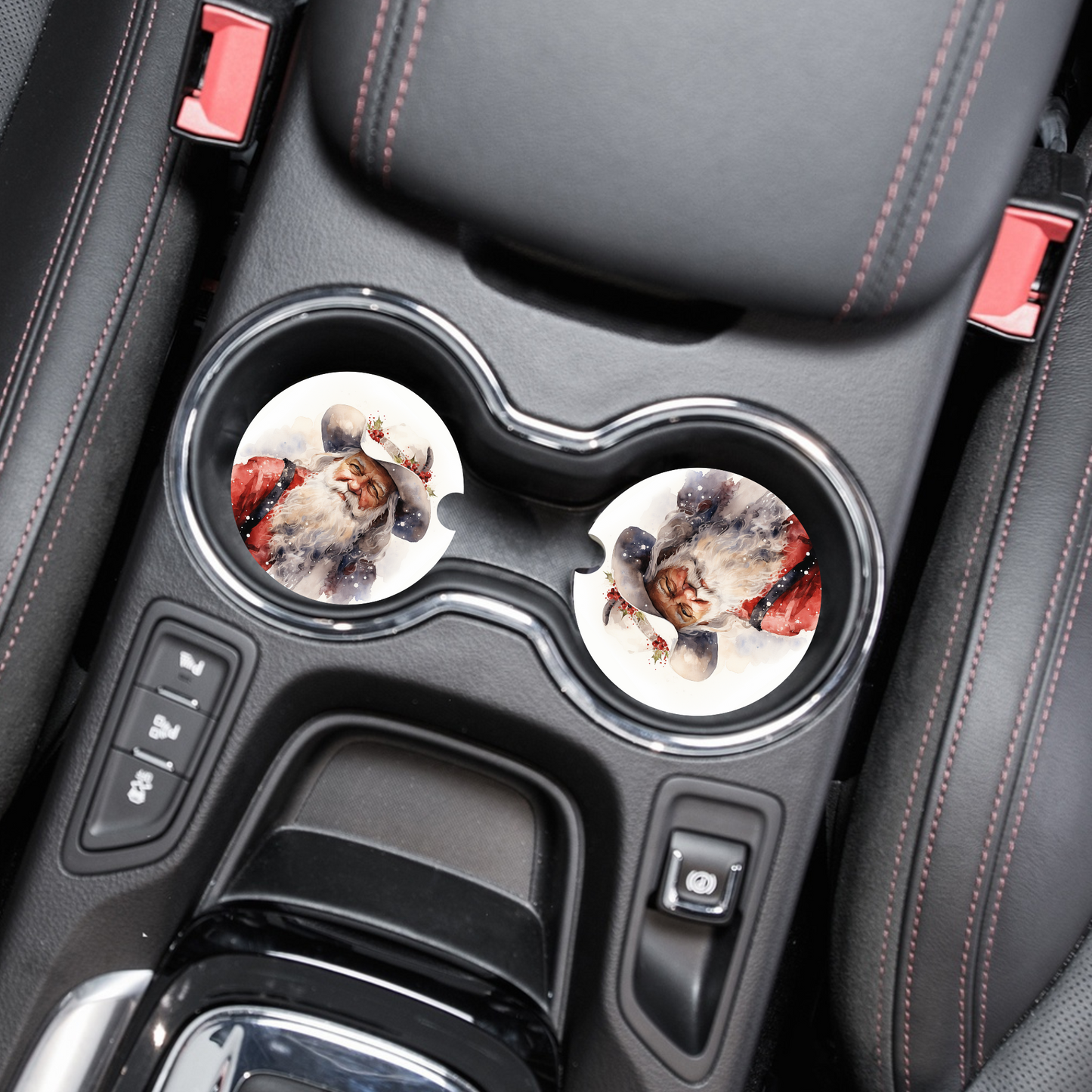 Frontier Father Christmas Car Coaster