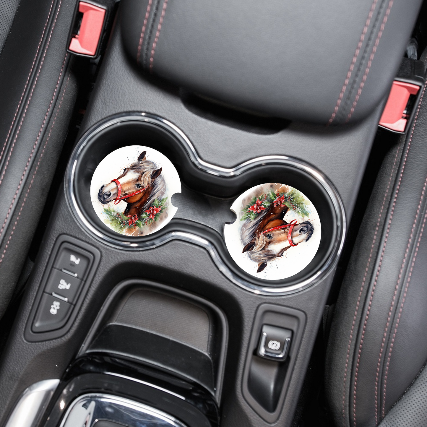 Holiday Horse Charm Car Coaster