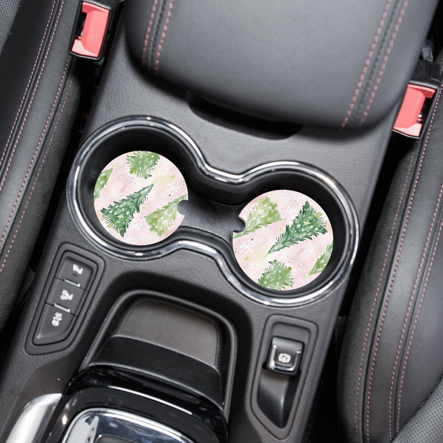 Frosty Pine Car Coaster