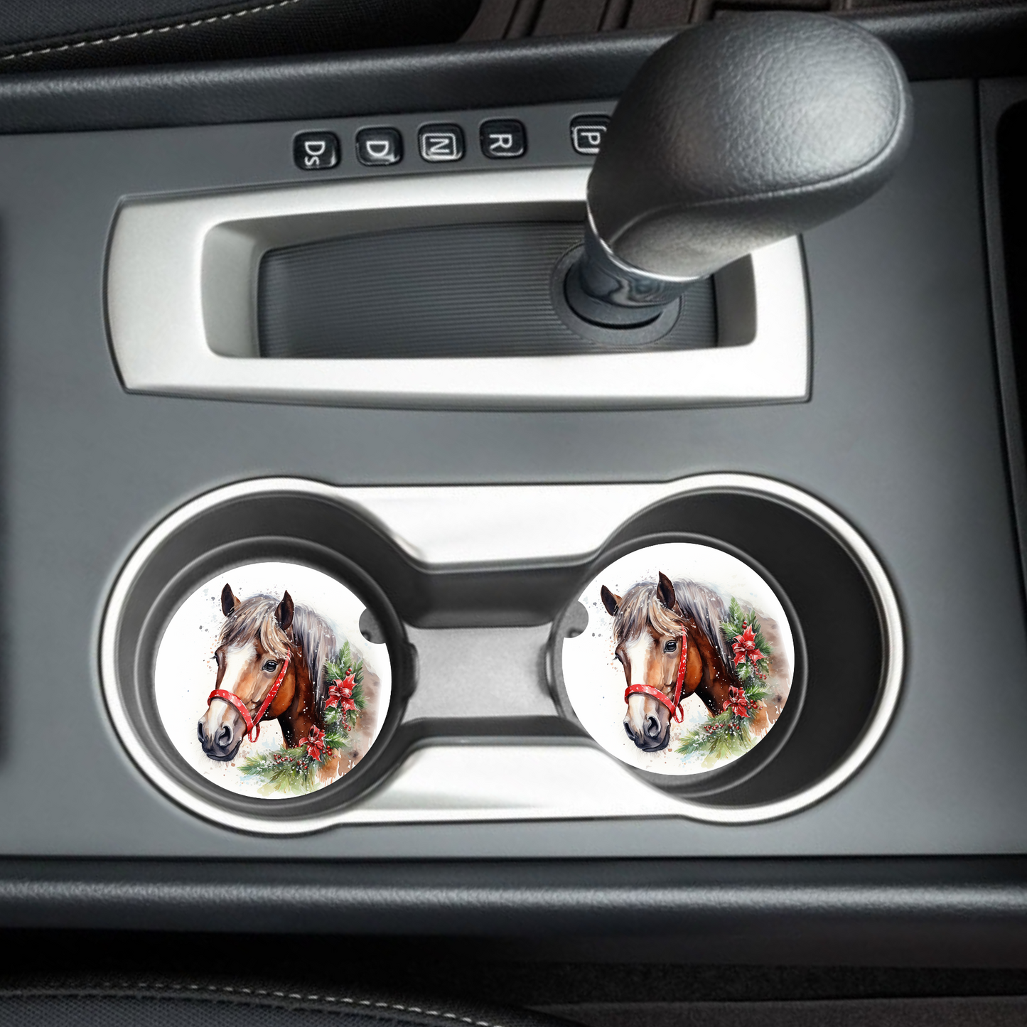 Holiday Horse Charm Car Coaster