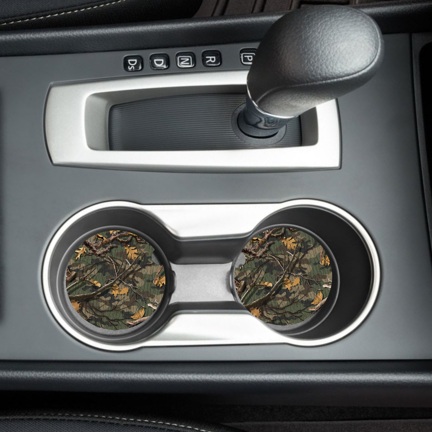 Woodland Camo Car Coaster