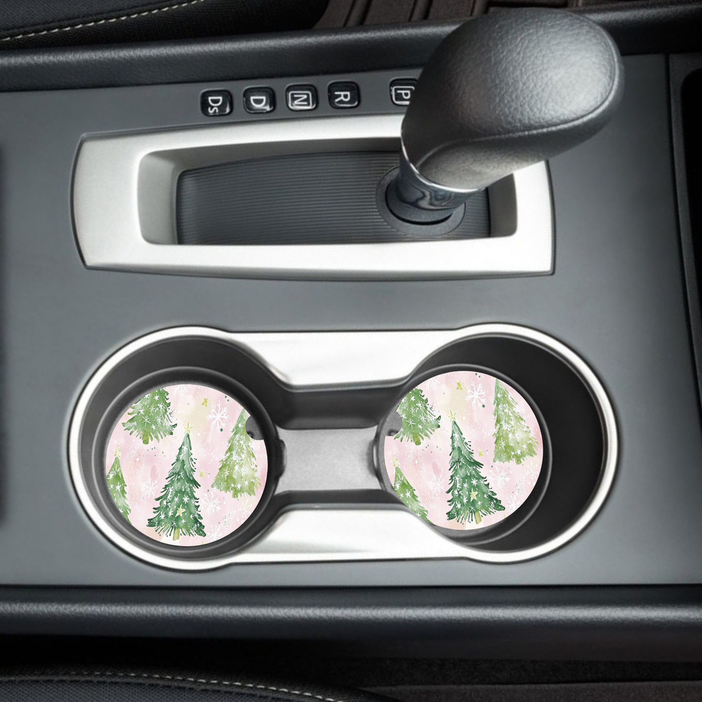 Frosty Pine Car Coaster