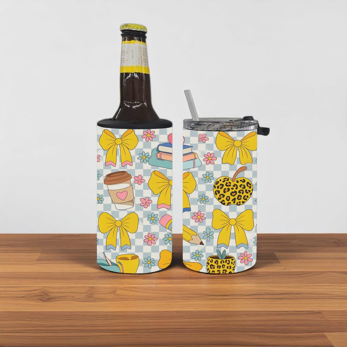 Back-to-School Chic 4-in-1 Can Cooler Cup