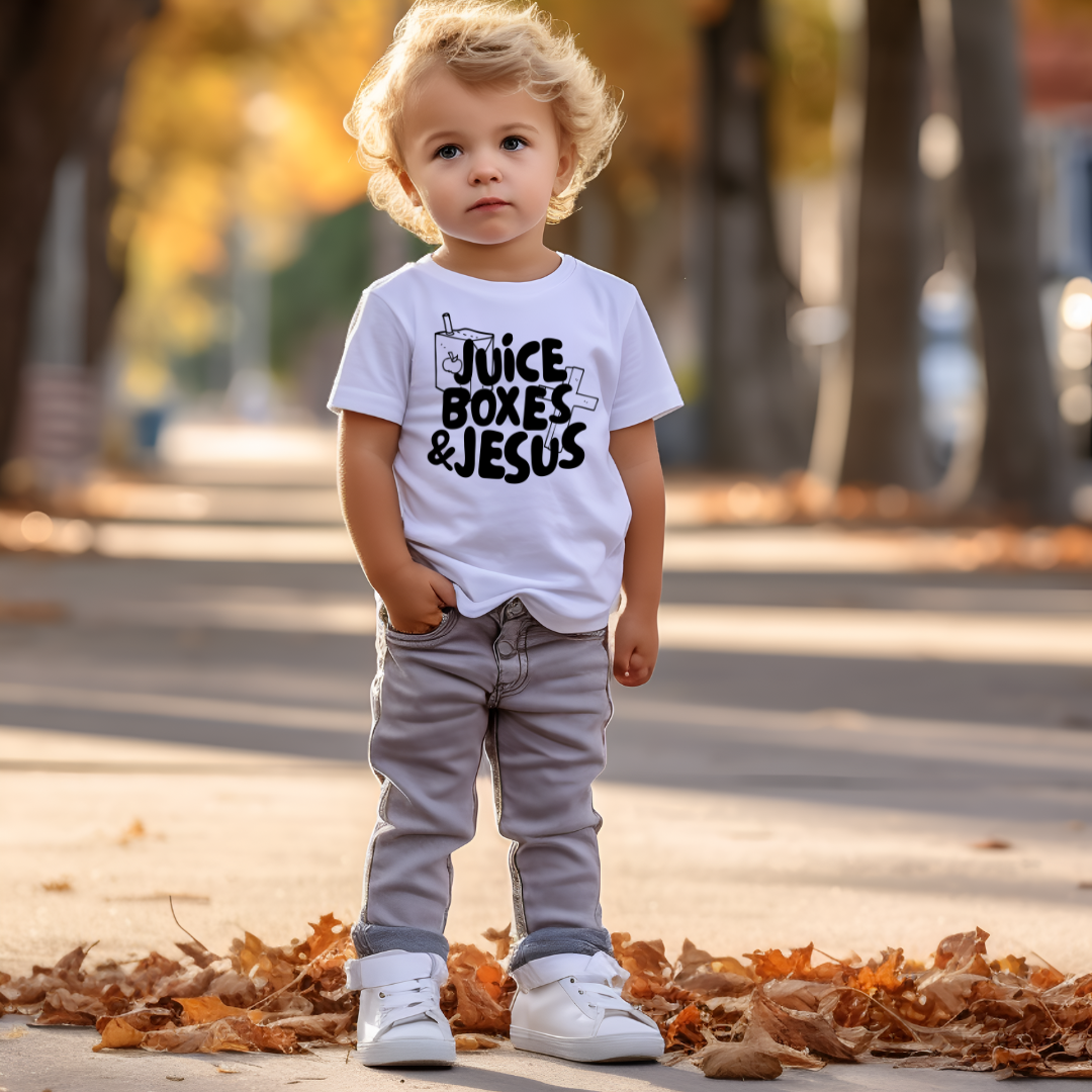 Juice Boxes & Jesus Toddler Graphic Tee