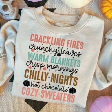 Fall Vibes Graphic Sweatshirt – Cozy Autumn Pullover with Seasonal Sayings