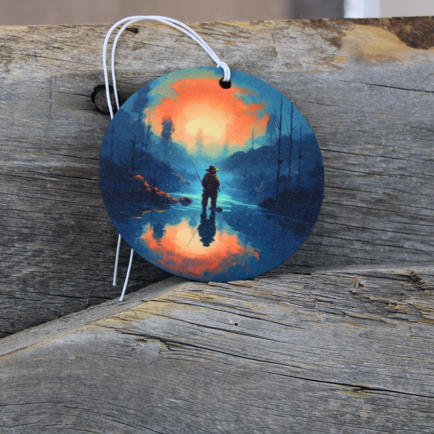Fisherman Re-Scentable Car Freshener