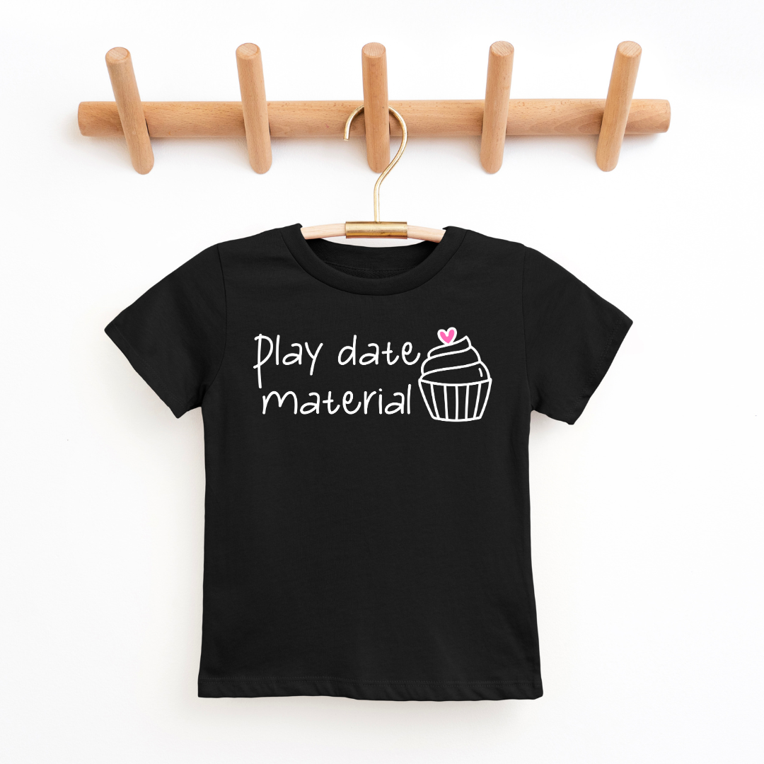 Play Date Material Toddler Graphic Tee