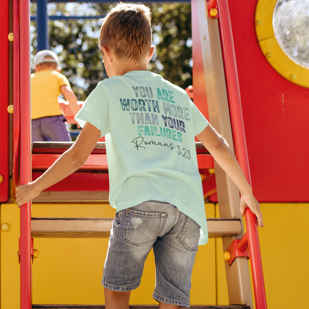 Romans 3:23 - Worth More Youth & Toddler Graphic Tee