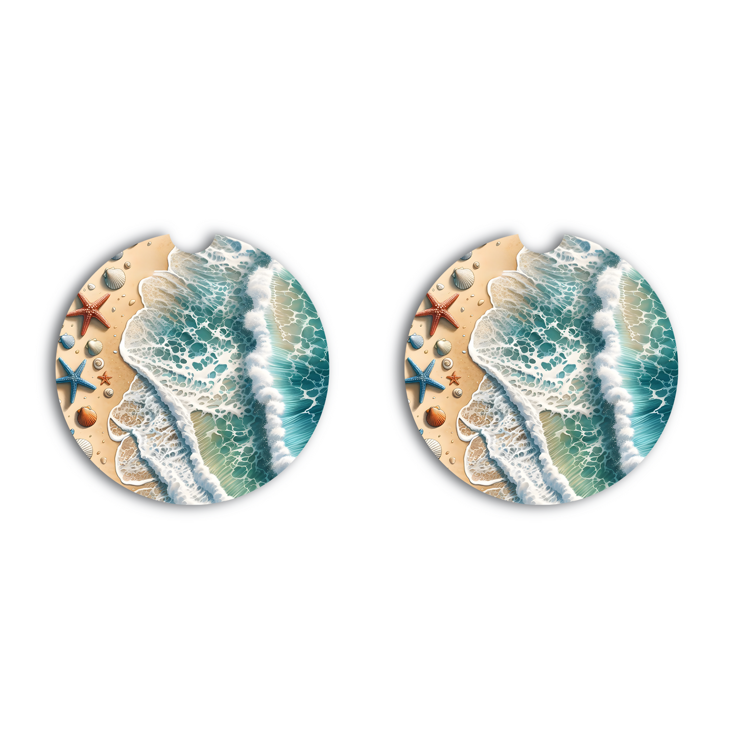 Tide & Treasure Car Coaster