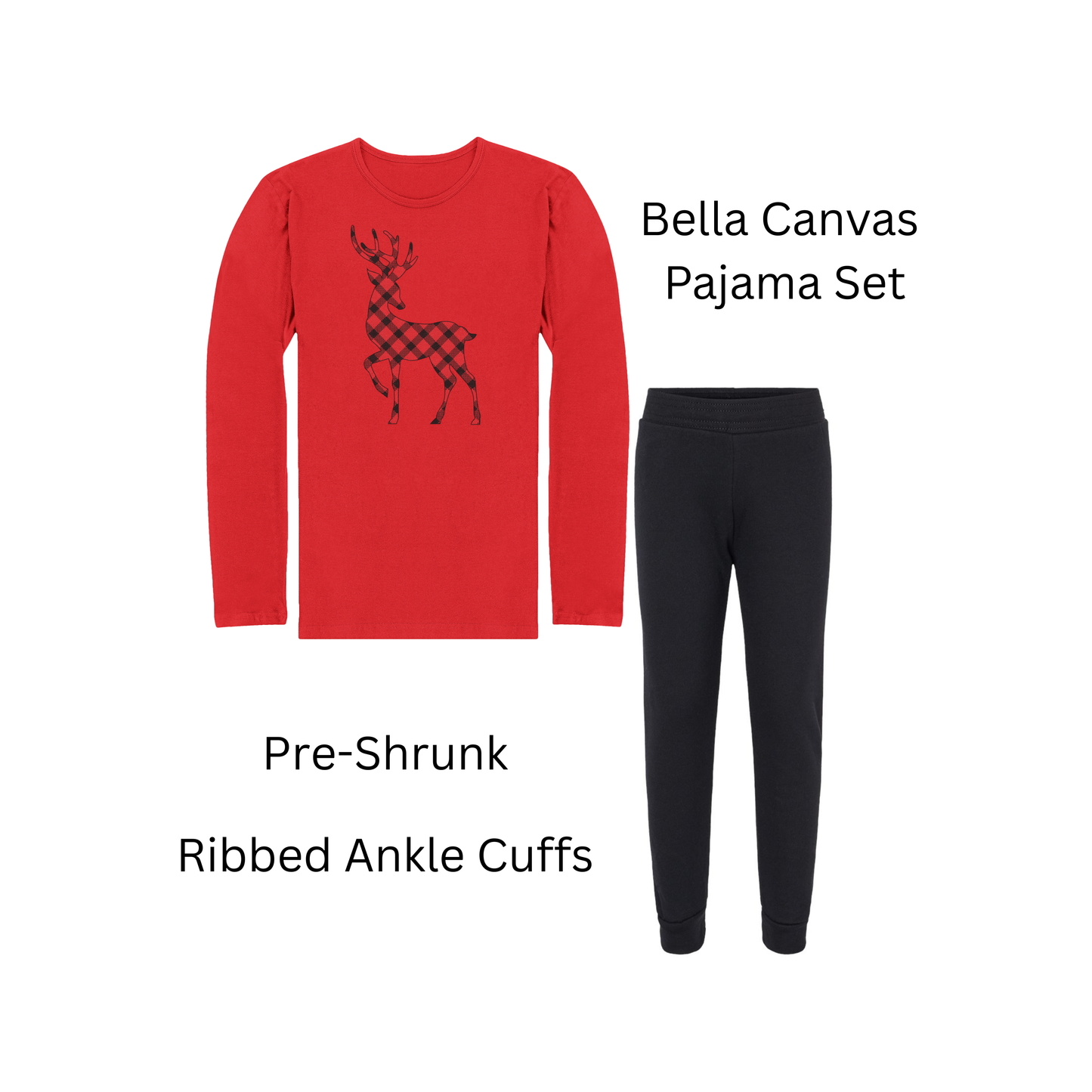 Plaid & Pine Family Pajamas - Toddler Girls Set