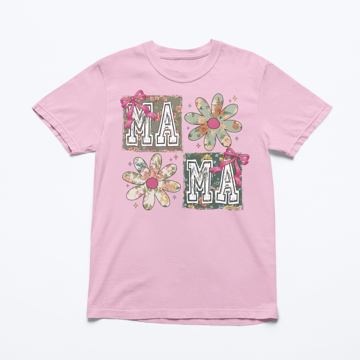 Floral Retro Mama Graphic Tee