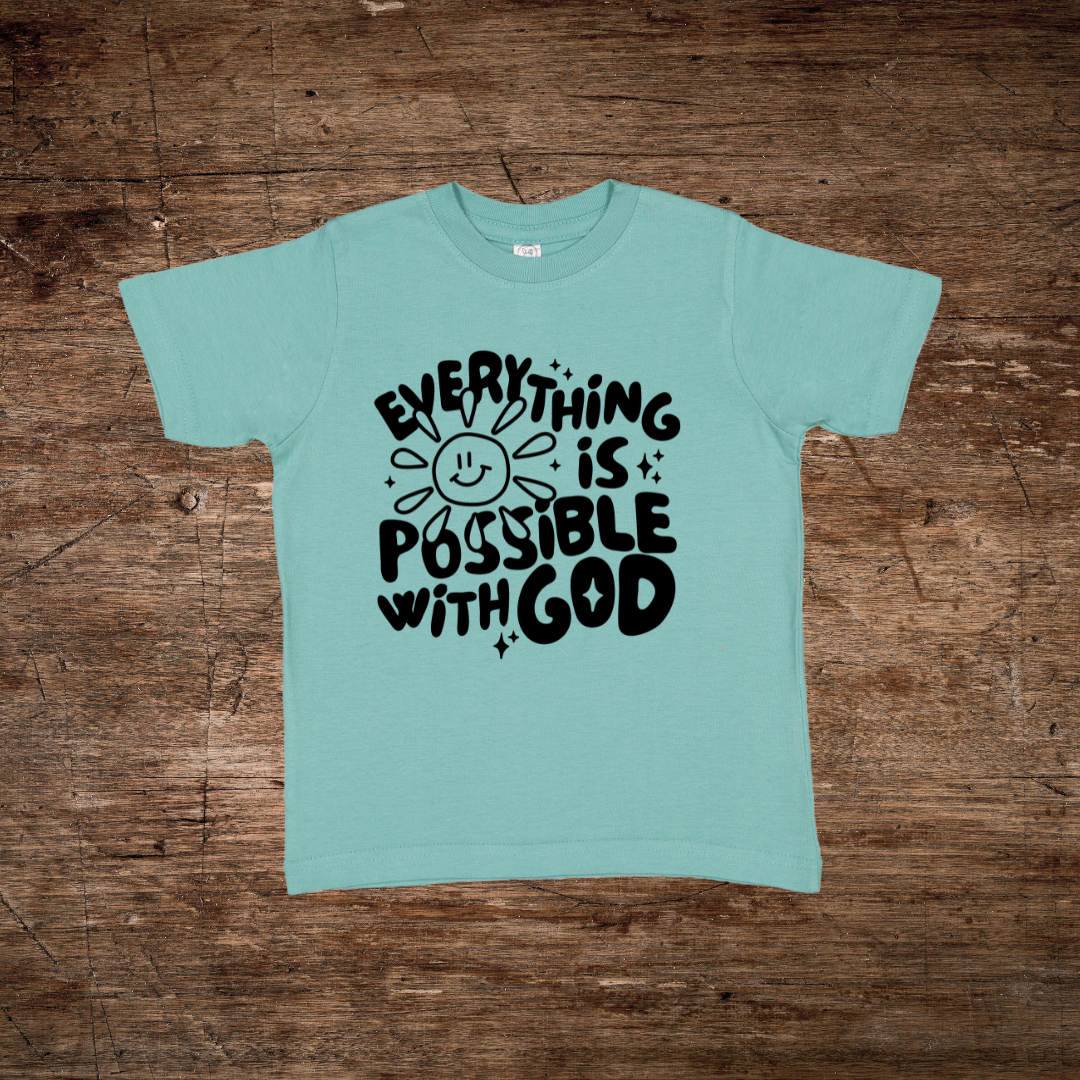 Everything Is Possible With God Toddler Graphic Tee