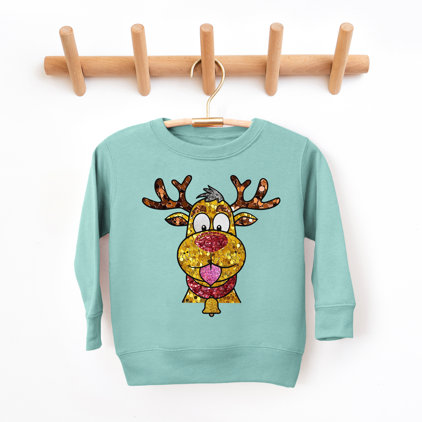 Glitter Reindeer Youth & Toddler Sweatshirt
