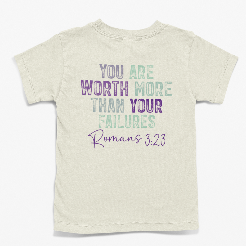 Romans 3:23 - Worth More Youth & Toddler Graphic Tee
