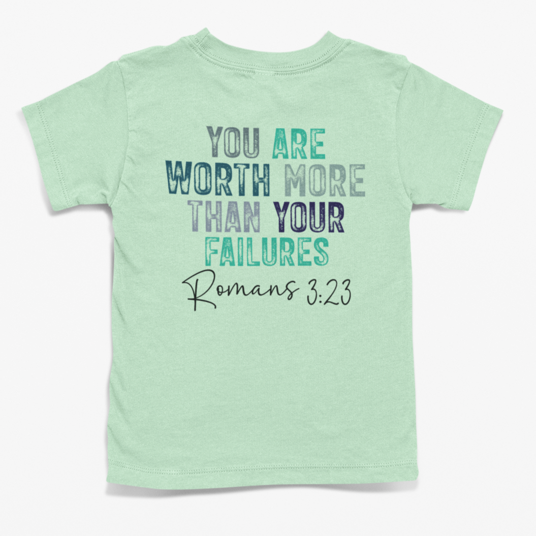 Romans 3:23 - Worth More Youth & Toddler Graphic Tee