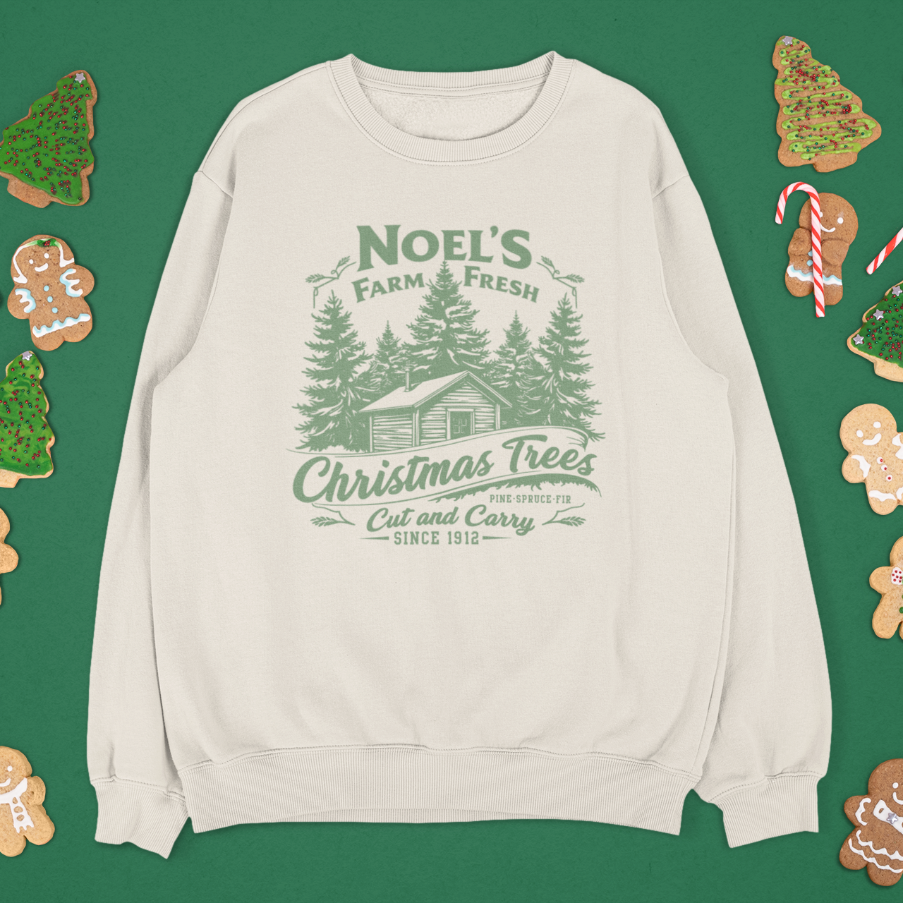 Noel’s Farm Fresh Trees Graphic Sweatshirt