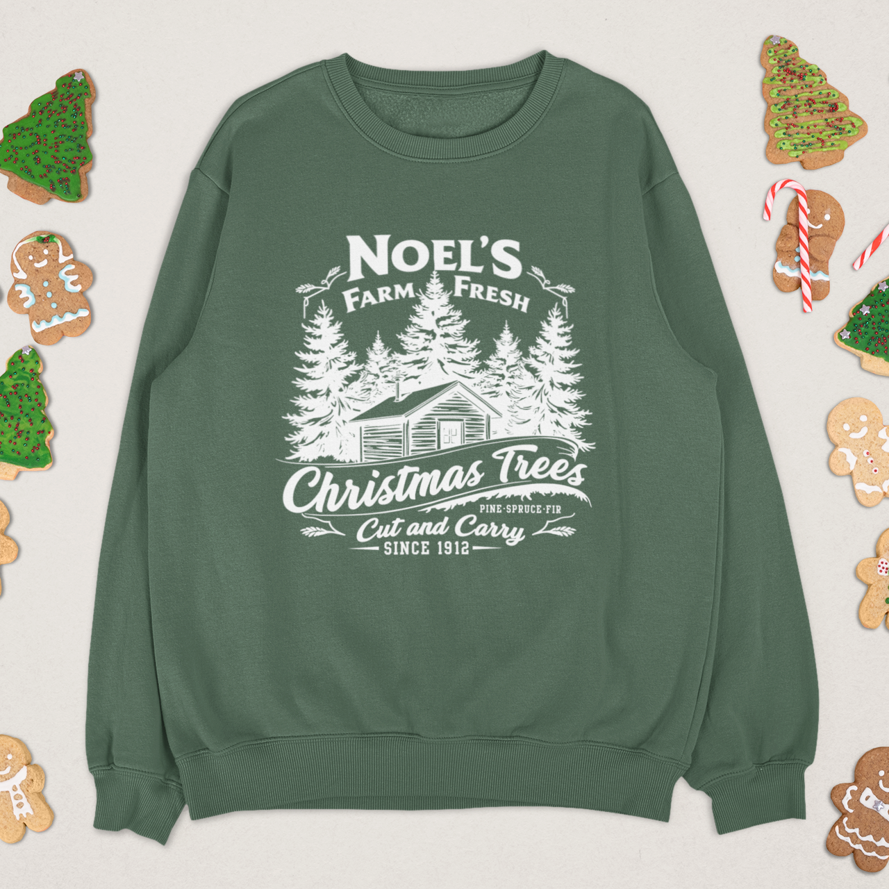 Noel’s Farm Fresh Trees Graphic Sweatshirt