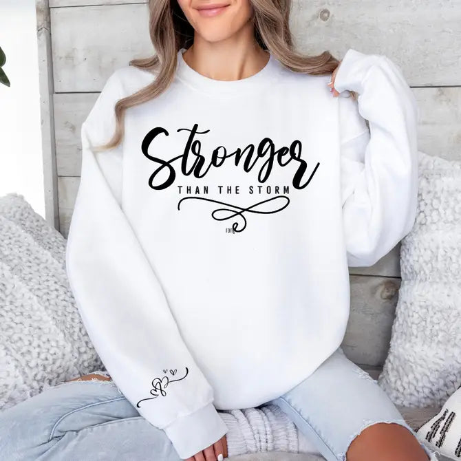 Stronger Than The Storm Graphic Sweatshirt