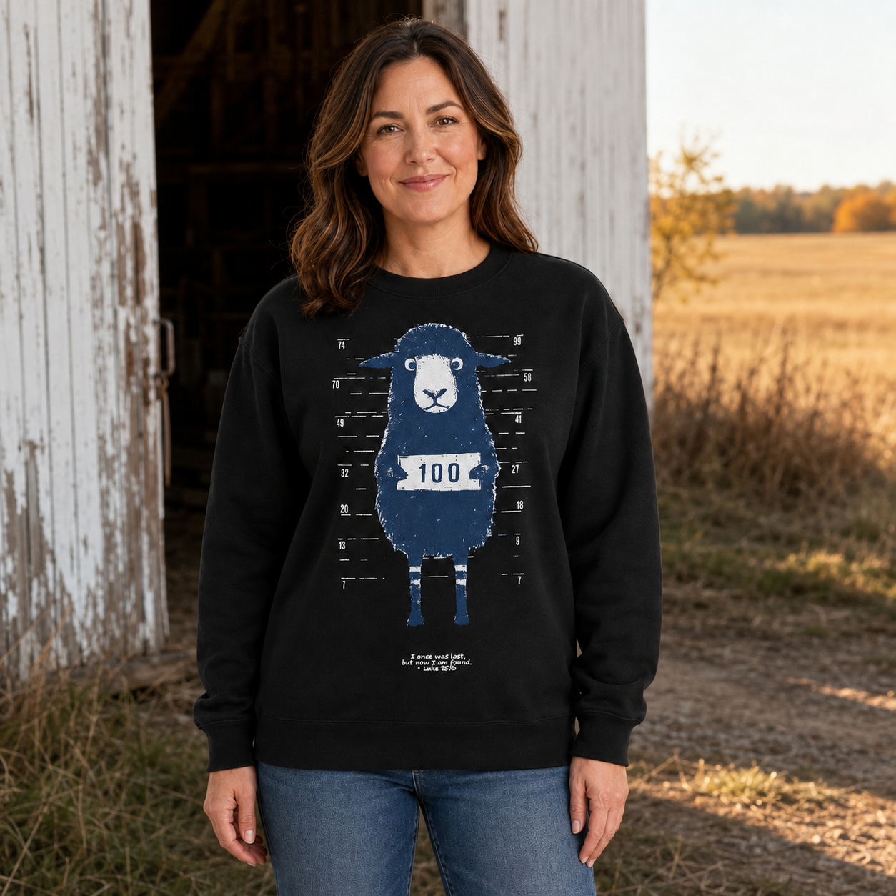 The 99 Graphic Sweatshirt – classic black crewneck