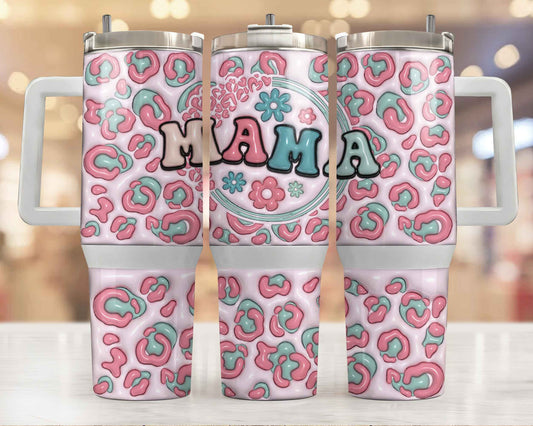 Pastel Bubble Mama 40oz Tumbler