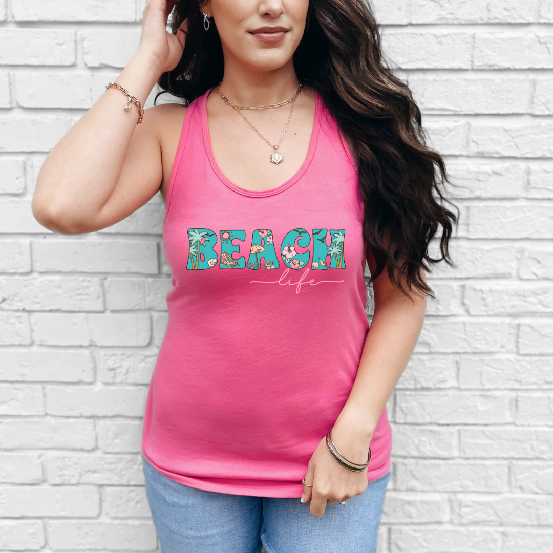 Beach Life Racerback Tank