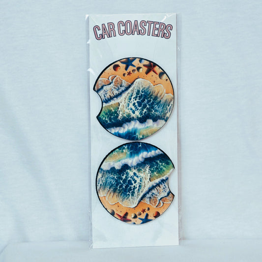 Tide & Treasure Car Coaster