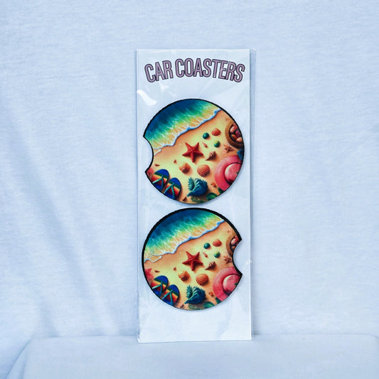 Coastal Vibes Car Coaster