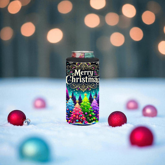 Neon Noel Forest 4-in-1 Can Cooler Tumbler