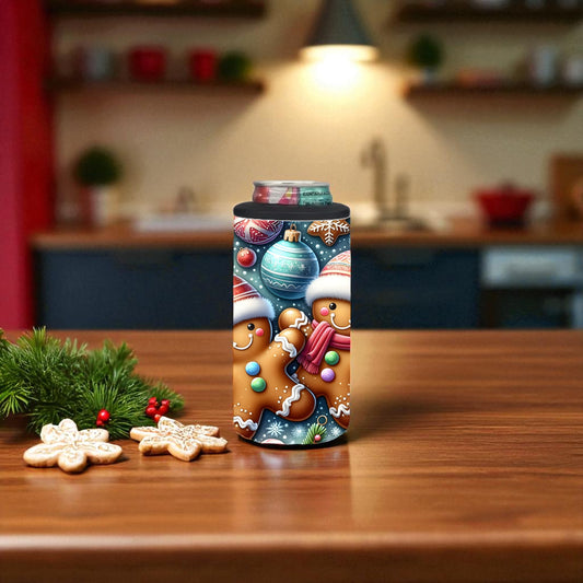 Gingerbread Joy 4-in-1 Can Cooler Tumbler