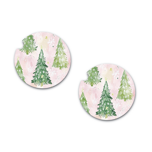 Frosty Pine Car Coaster