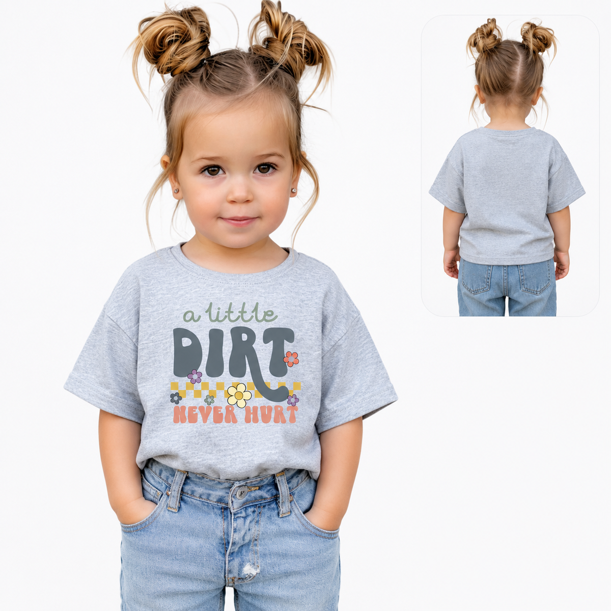 A Little Dirt Never Hurt Youth & Toddler Graphic Tee