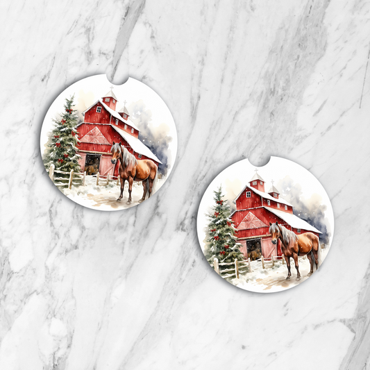 Frosted Stable Glow Car Coaster