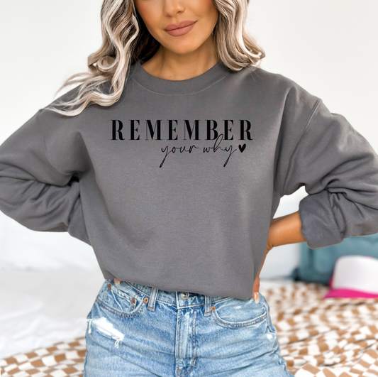 Remember Your Why Graphic Sweatshirt