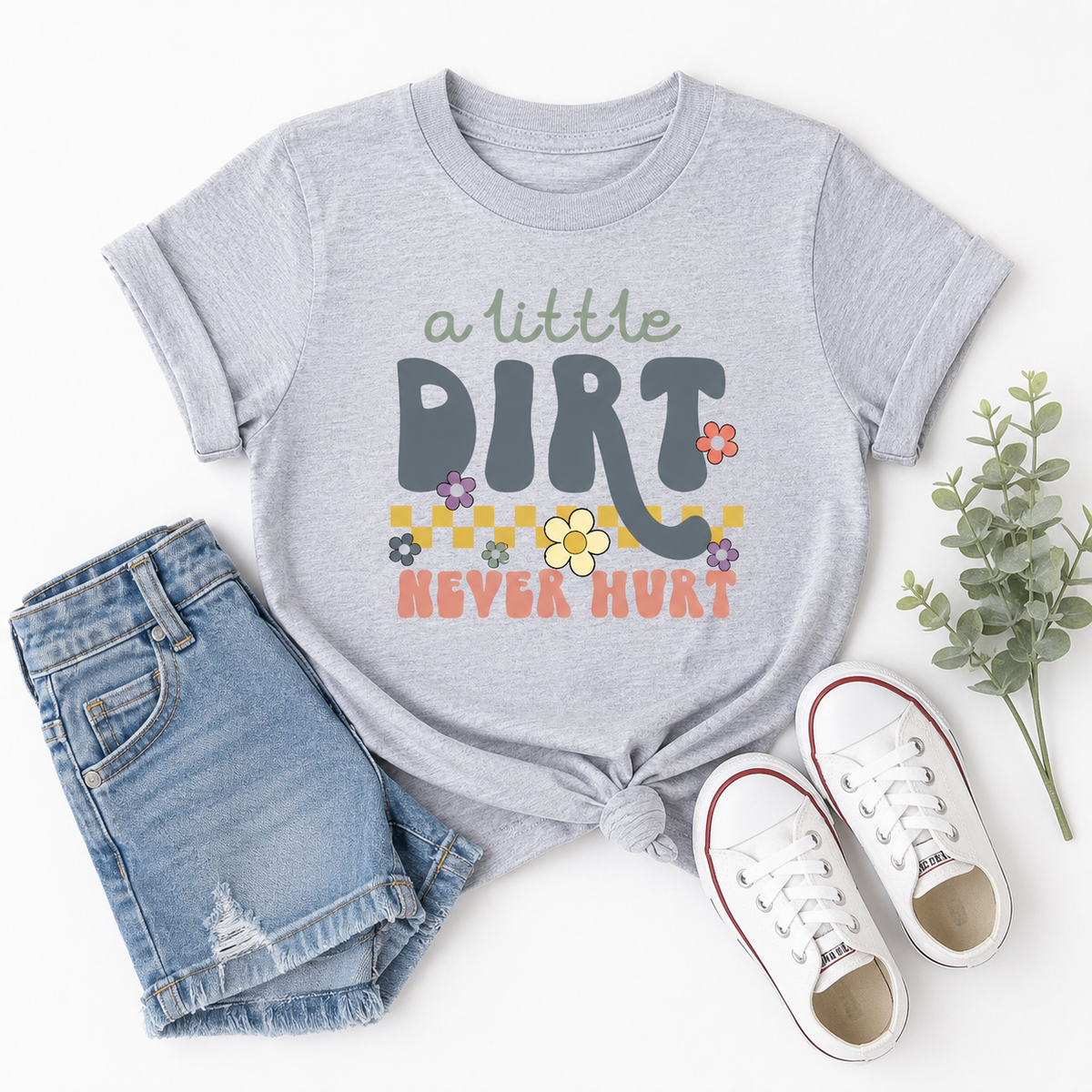 A Little Dirt Never Hurt Youth & Toddler Graphic Tee