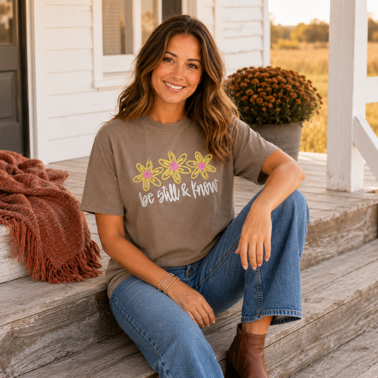 Be Still And Know Adult Graphic Tee