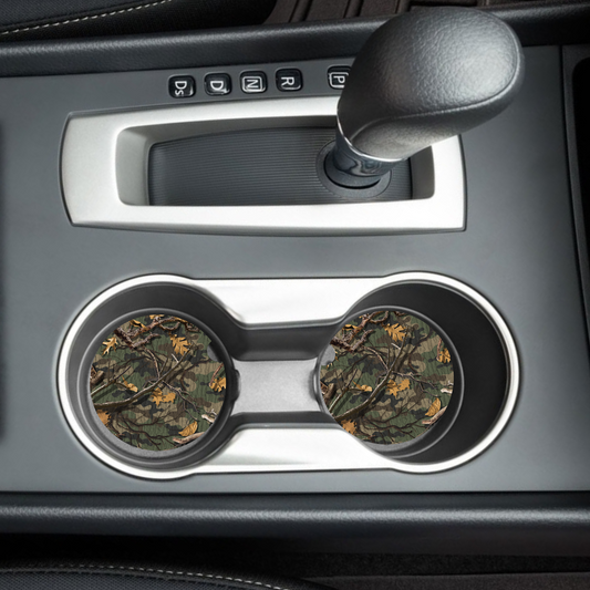 Woodland Camo Car Coaster