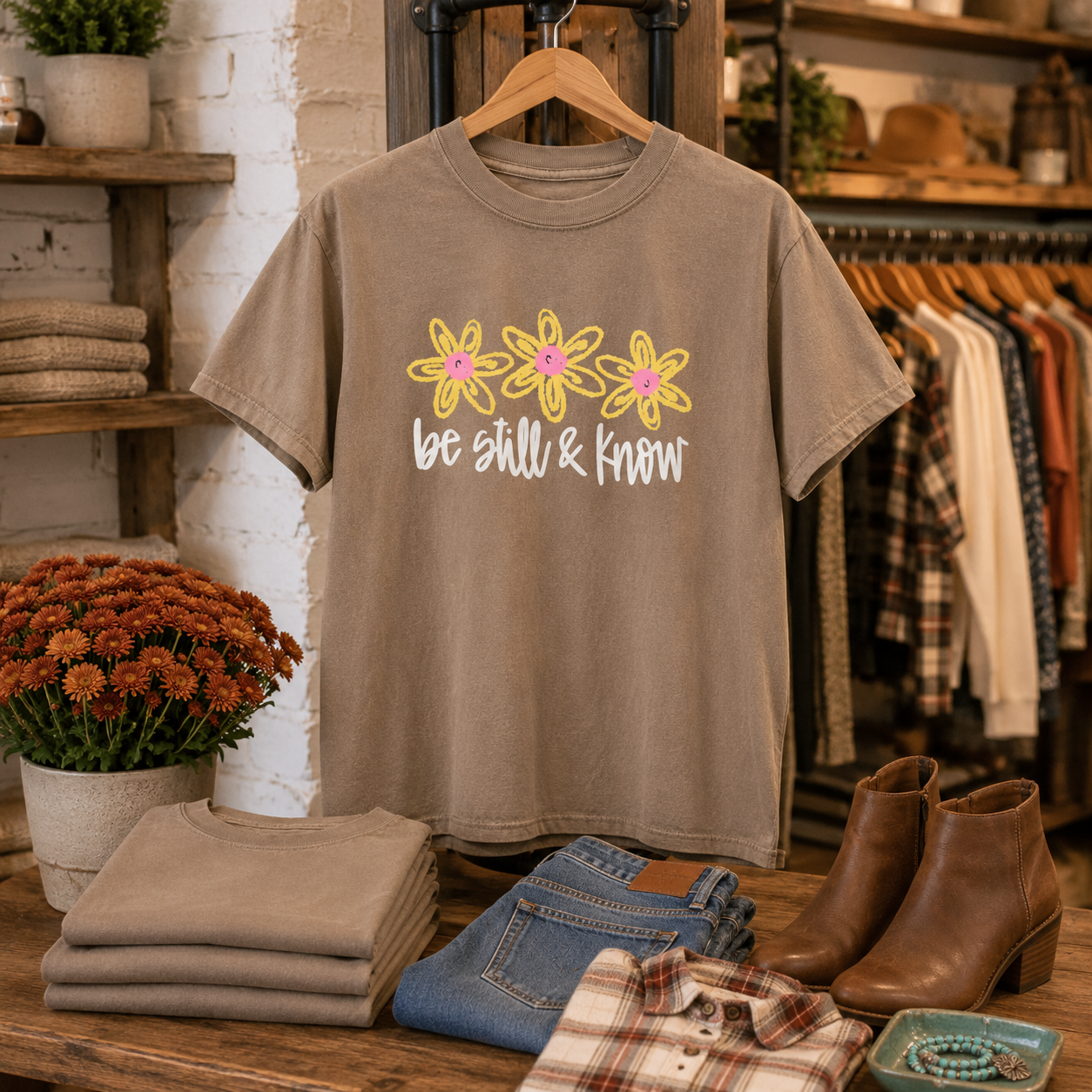 Be Still And Know Adult Graphic Tee