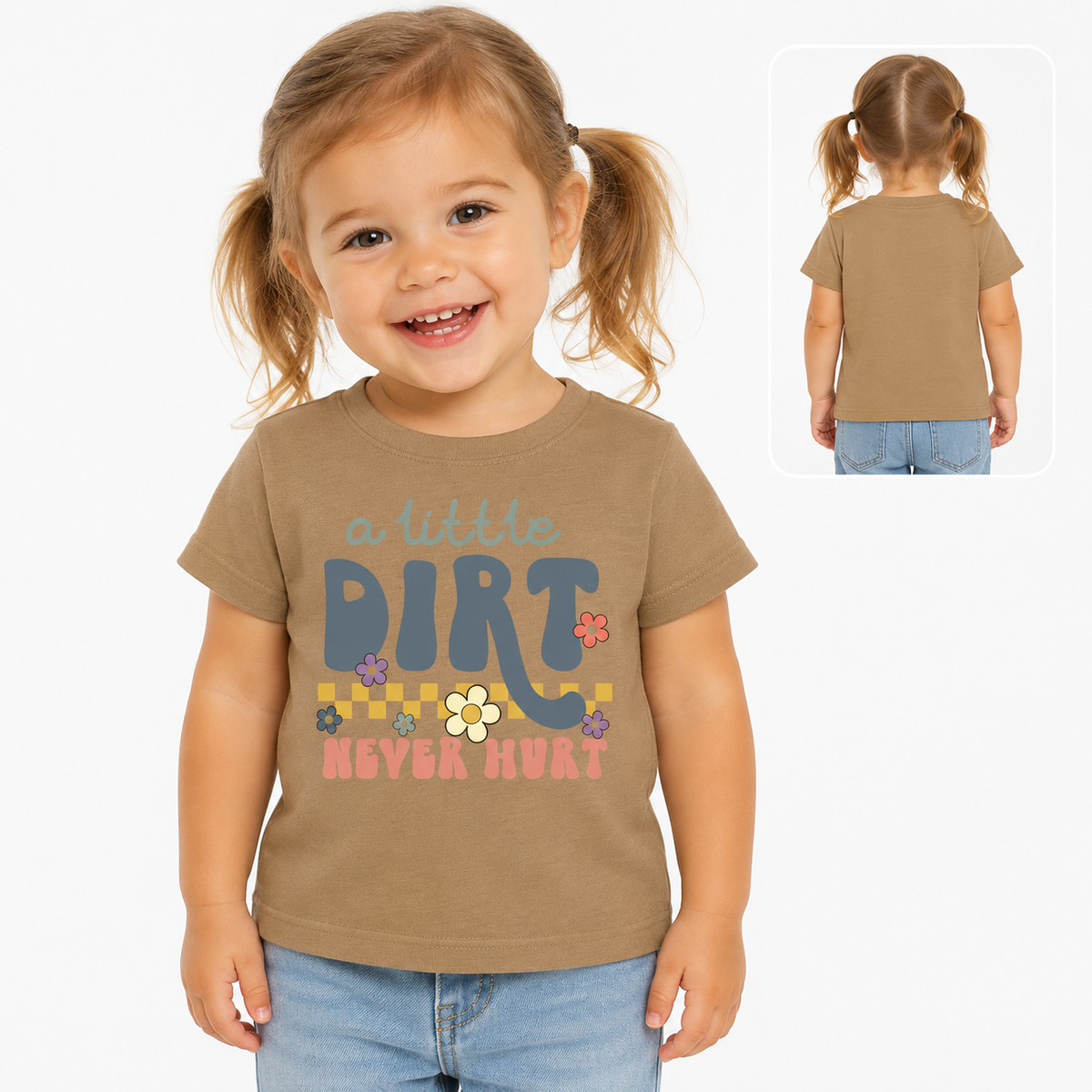 A Little Dirt Never Hurt Youth & Toddler Graphic Tee