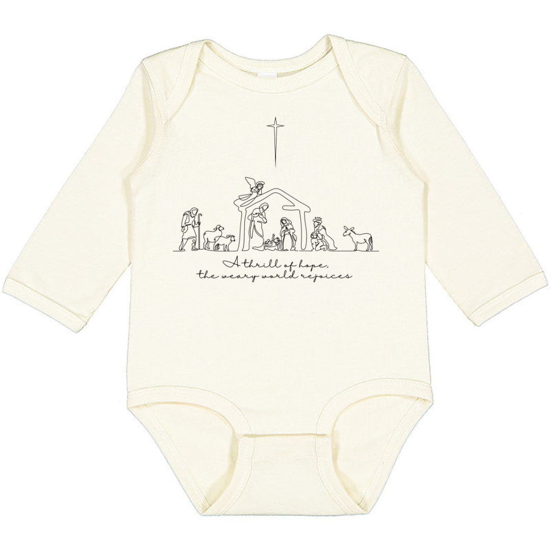 A Thrill Of Hope Sleeve Infant Bodysuit