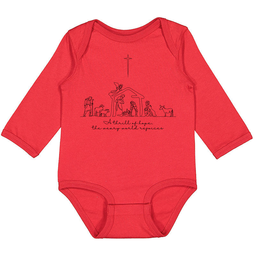A Thrill Of Hope Sleeve Infant Bodysuit