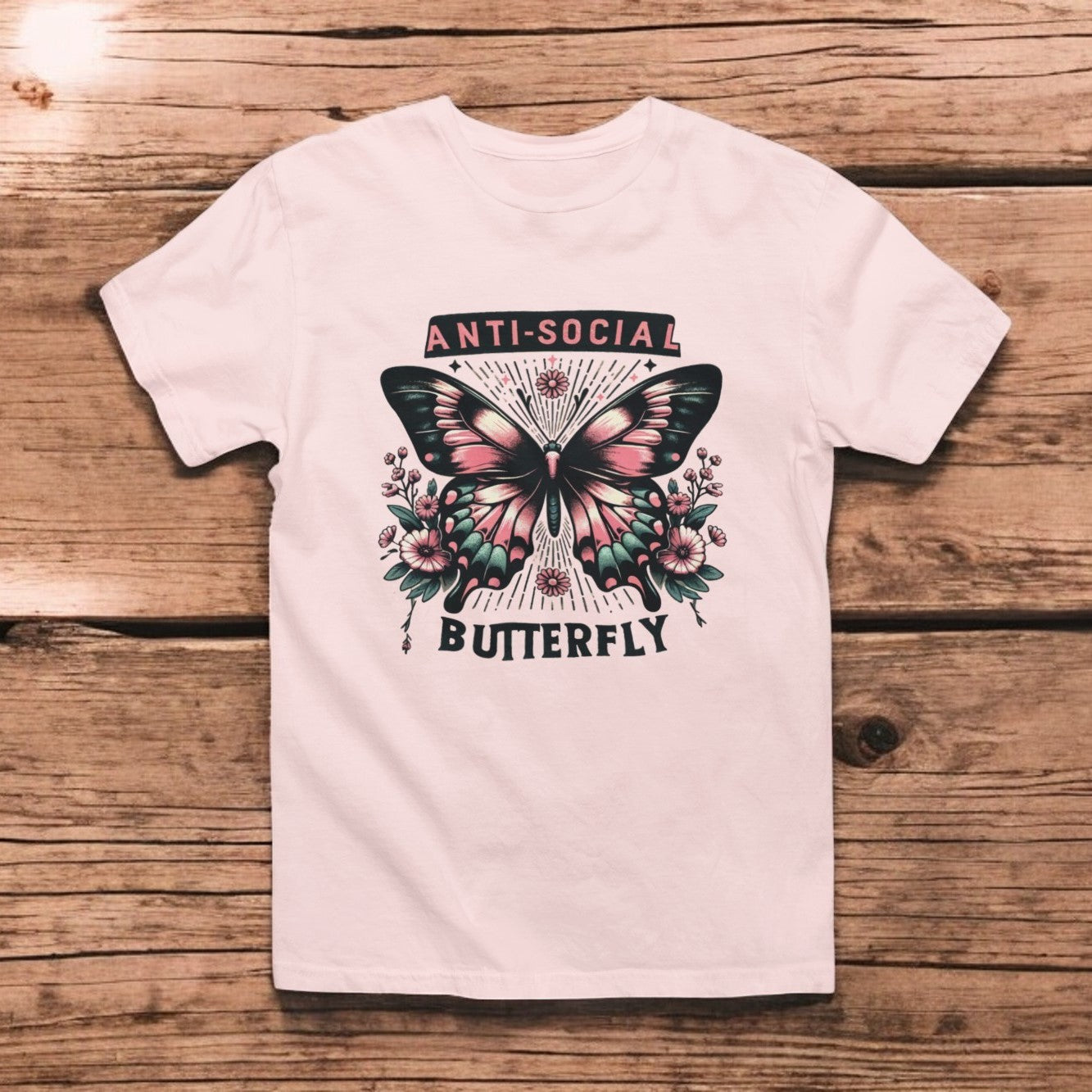 Anti-Social Butterfly Graphic Tee