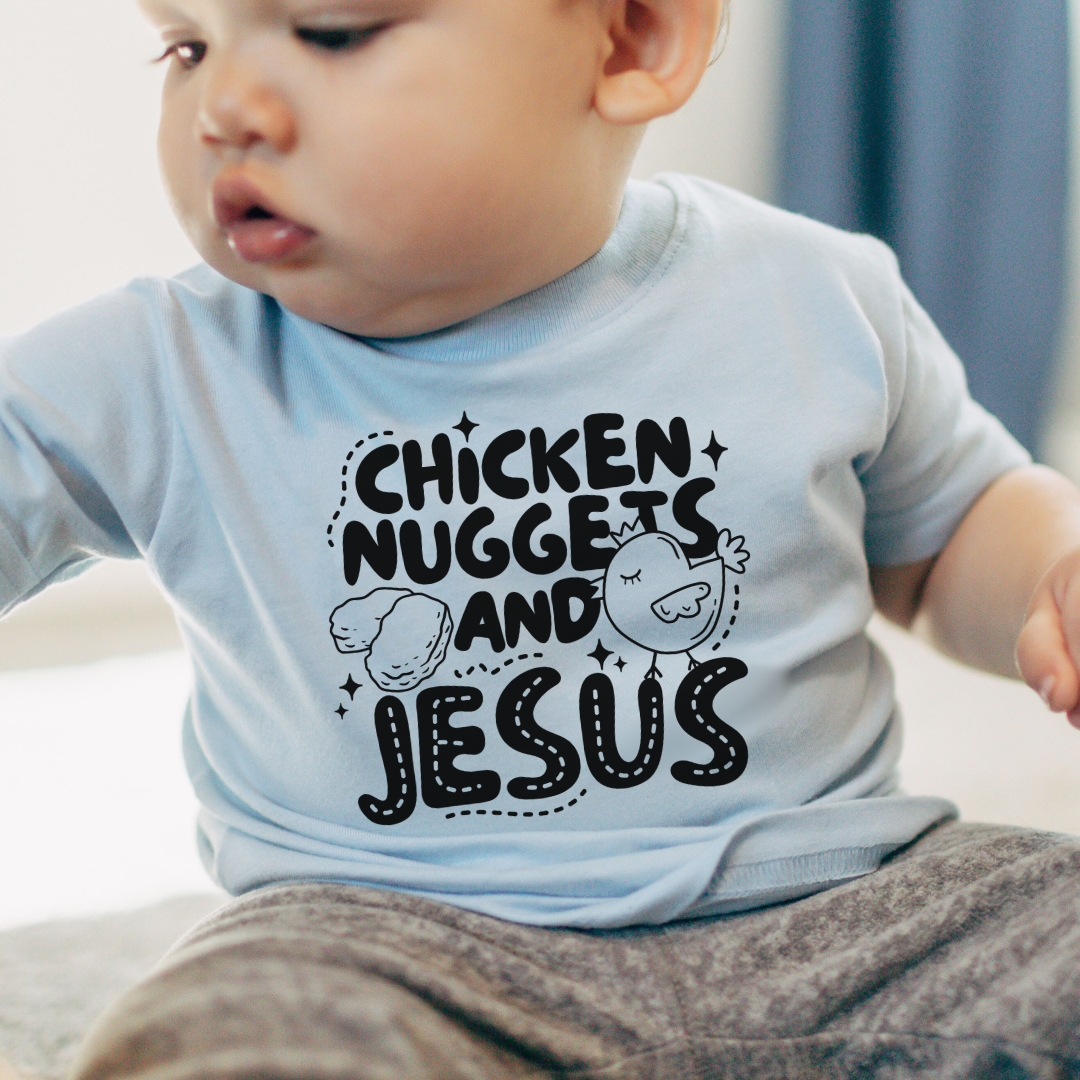 Chicken Nuggets And Jesus Infant Bodysuit
